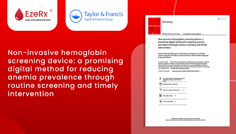 Non-invasive hemoglobin screening device: a promising digital method for reducing anemia prevalence through routine screening and timely intervention
